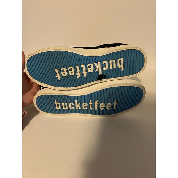 Bucketfeet Unisex Comfort Patterned Canvas Slip-On Sneakers Black Size W10/M8.5 - Picture 11 of 11